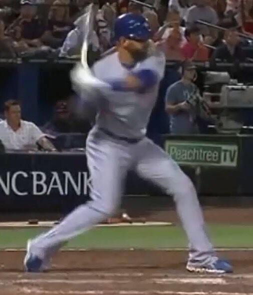 Jose Bautista's Front Foot