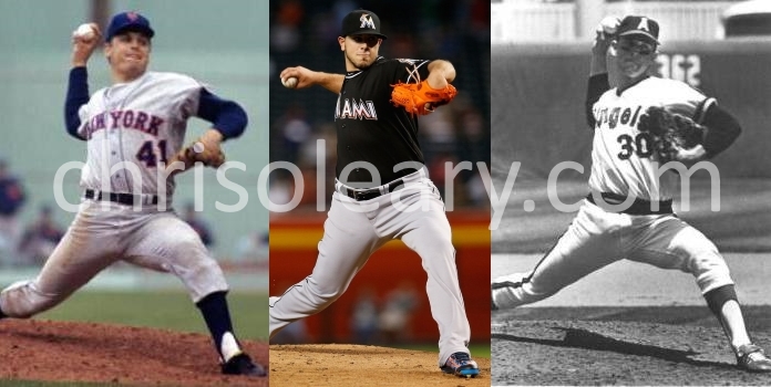 Nolan Ryan, Jose Fernandez, and Tom Seaver 