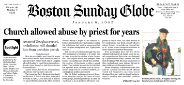 Original SPOTLIGHT Article About the Catholic Sex Abuse Crisis