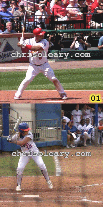 Comparison of the Swings of Albert Pujols and Megan Bush