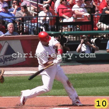 Albert Pujols in the Bat Lag Position