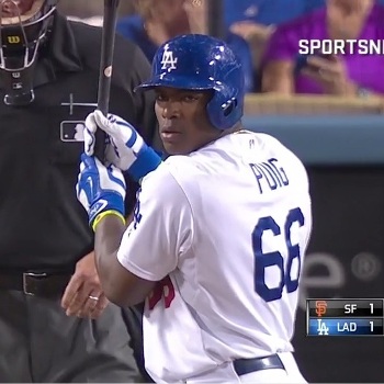 Yasiel Puig's Front Elbow