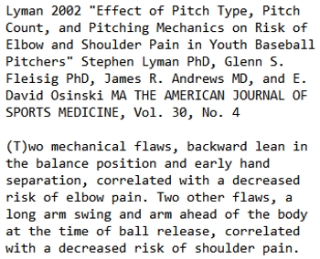 Proper Pitching Mechanics